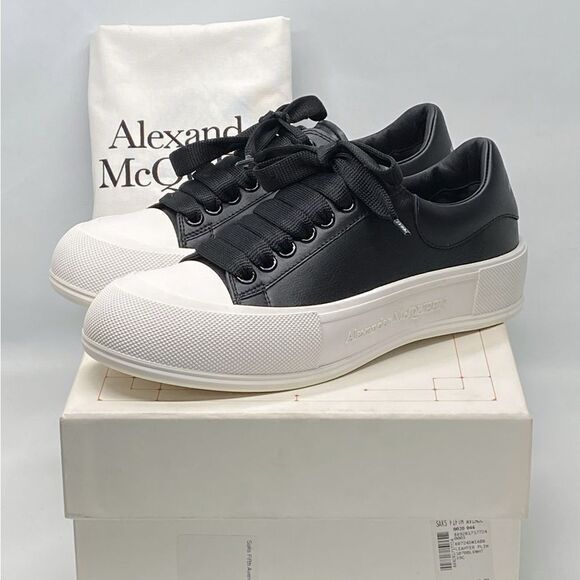 Alexander McQueen Deck Plimsoll leather sneakers size 39 - Picture 11 of 13